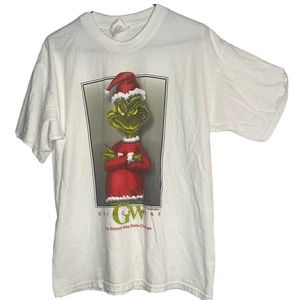 Vintage Dr. Seuss Grinch Christmas T Shirt Grinchwear L 1997 Holiday Seuss Wear